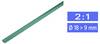 TRU COMPONENTS 1225423 Gaine thermorétractable sans colle vert 19 mm 9 mm Taux de retreint:2:1 Marchandise vendue au mètre