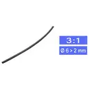 TRU COMPONENTS 1570952 Gaine thermorétractable sans colle noir 6 mm 2 mm Taux de retreint:3:1 Marchandise vendue au mètr