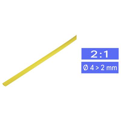 TRU COMPONENTS 1225468 Gaine thermorétractable sans colle jaune 4.50 mm 2 mm Taux de retreint:2:1 Marchandise vendue au -0