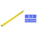 TRU COMPONENTS 1225480 Gaine thermorétractable sans colle jaune 46.50 mm 22.50 mm Taux de retreint:2:1 Marchandise vendu