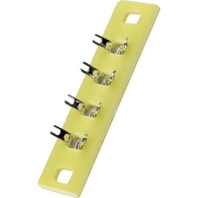 Barrette à souder simple rangée TRU COMPONENTS 530445 Nbr total de pôles 4 Epoxy (L x l x H) 36 x 9 x 1.5 mm 1 pc(s)-0