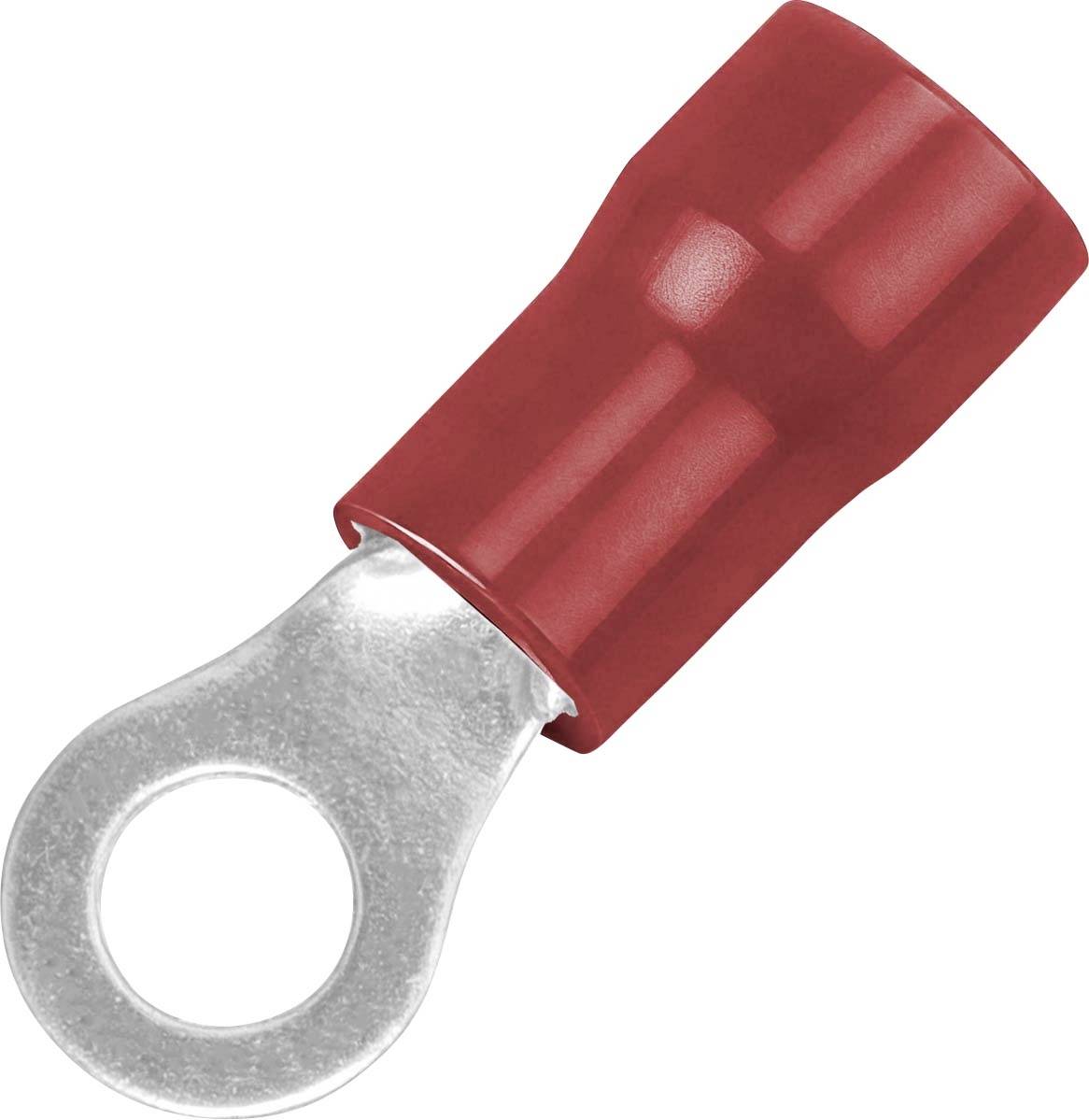 TRU COMPONENTS 1572134 Cosse à oeillet Section max.=1.50 mm² Ø du trou=3.2 mm partiellement isolé rouge 100 pc(s)