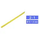 TRU COMPONENTS 1225470 Gaine thermorétractable sans colle jaune 8.60 mm 4 mm Taux de retreint:2:1 Marchandise vendue au