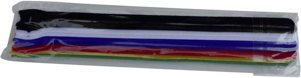 Collier de serrage auto-agrippant TRU COMPONENTS 804-06-Bag 1586401 pour grouper partie velours et partie agrippante (L x l) 250 mm x 13 mm multicolore 10 pc(s)