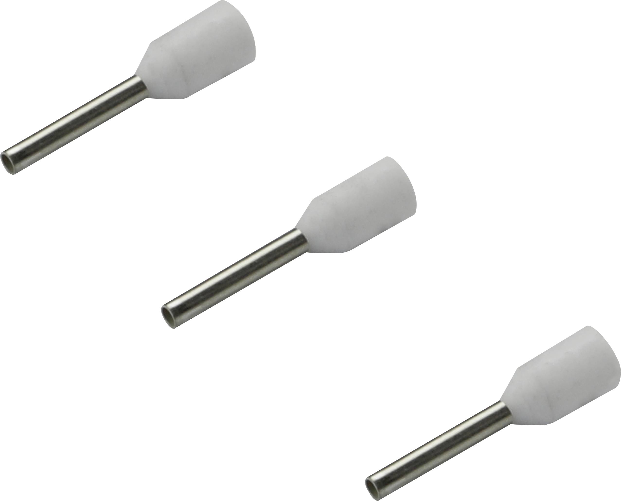 Embout simple d'extrémité de câble Rittal AS 4050.742 0.5 mm² x 8 mm partiellement isolé blanc 500 pc(s)