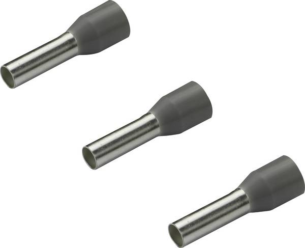 Embout simple d'extrémité de câble Rittal AS 4050.735 4 mm² x 10 mm partiellement isolé gris 500 pc(s)