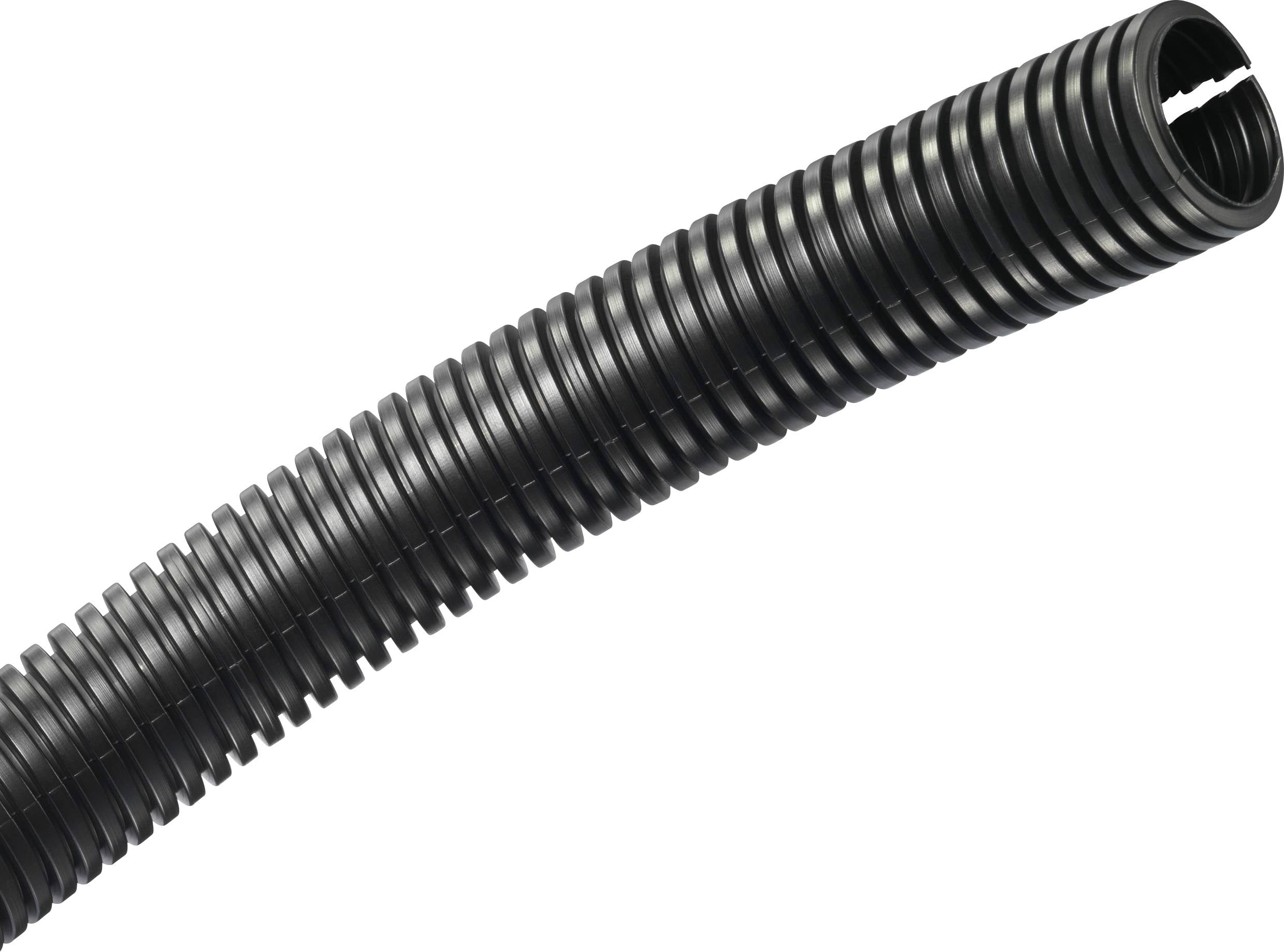TRU COMPONENTS 1593175 TC-CRR28P203 Gaine annelée noir 28 mm Marchandise vendue au mètre