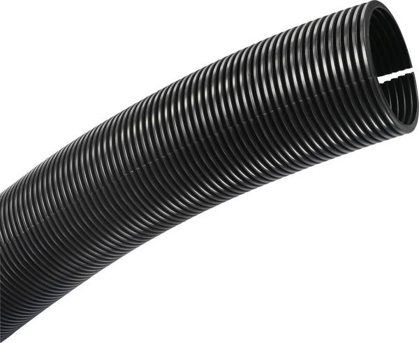 TRU COMPONENTS 1593177 TC-CRR48P203 Gaine annelée noir  47.50 mm  Marchandise vendue au mètre