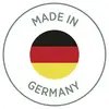 Logo « Made in Germany » avec le drapeau allemand au centre.