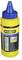 Bouteille jaune avec un couvercle bleu, étiquetée 'Stanley 115g'. Illustre l'utilisation : marquer une ligne et utiliser avec un outil.