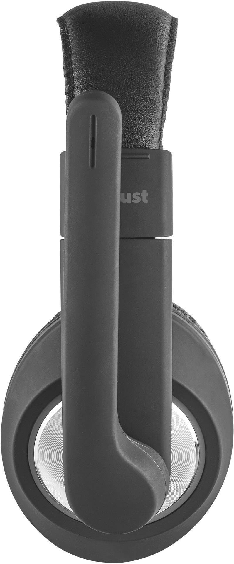 Trust Reno Micro-casque supra-auriculaire filaire Stereo noir volume réglable, mise en sourdine du microphone ordinateur-1