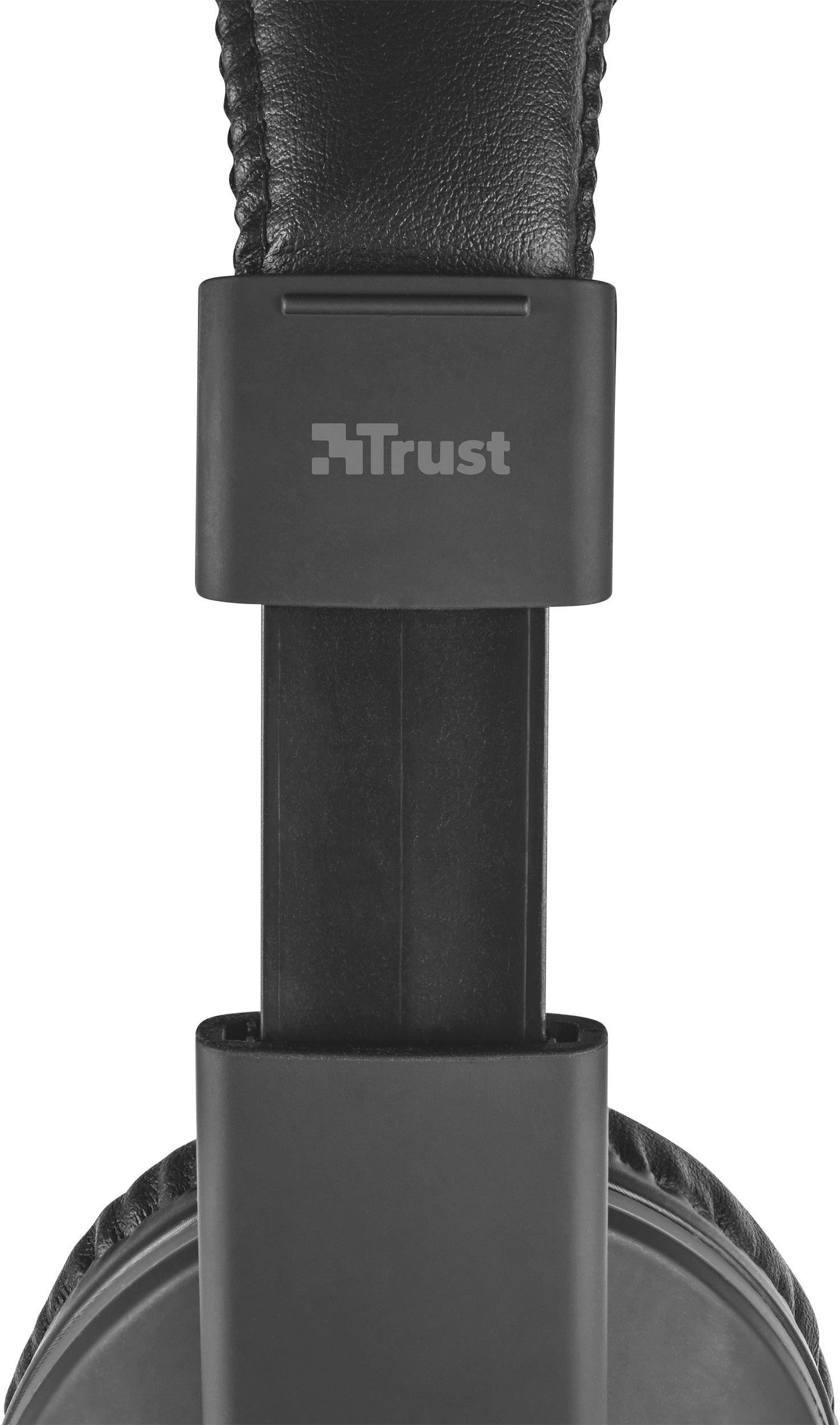Trust Reno Micro-casque supra-auriculaire filaire Stereo noir volume réglable, mise en sourdine du microphone ordinateur-2