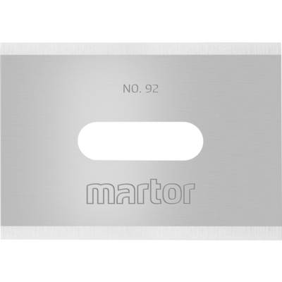Une lame argentée portant la gravure 'NO. 92' en haut et 'martor' au centre en bas.