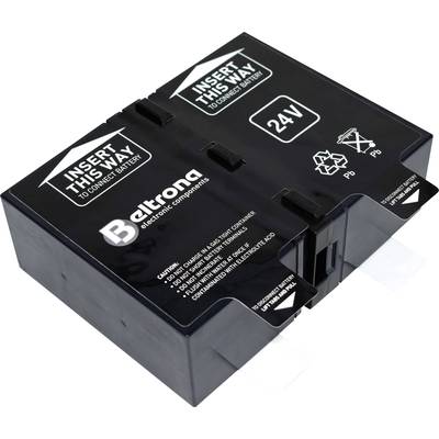 Beltrona RBC124 Batterie pour onduleur remplace la batterie d'origine RBC124 Adapté aux marques APC
