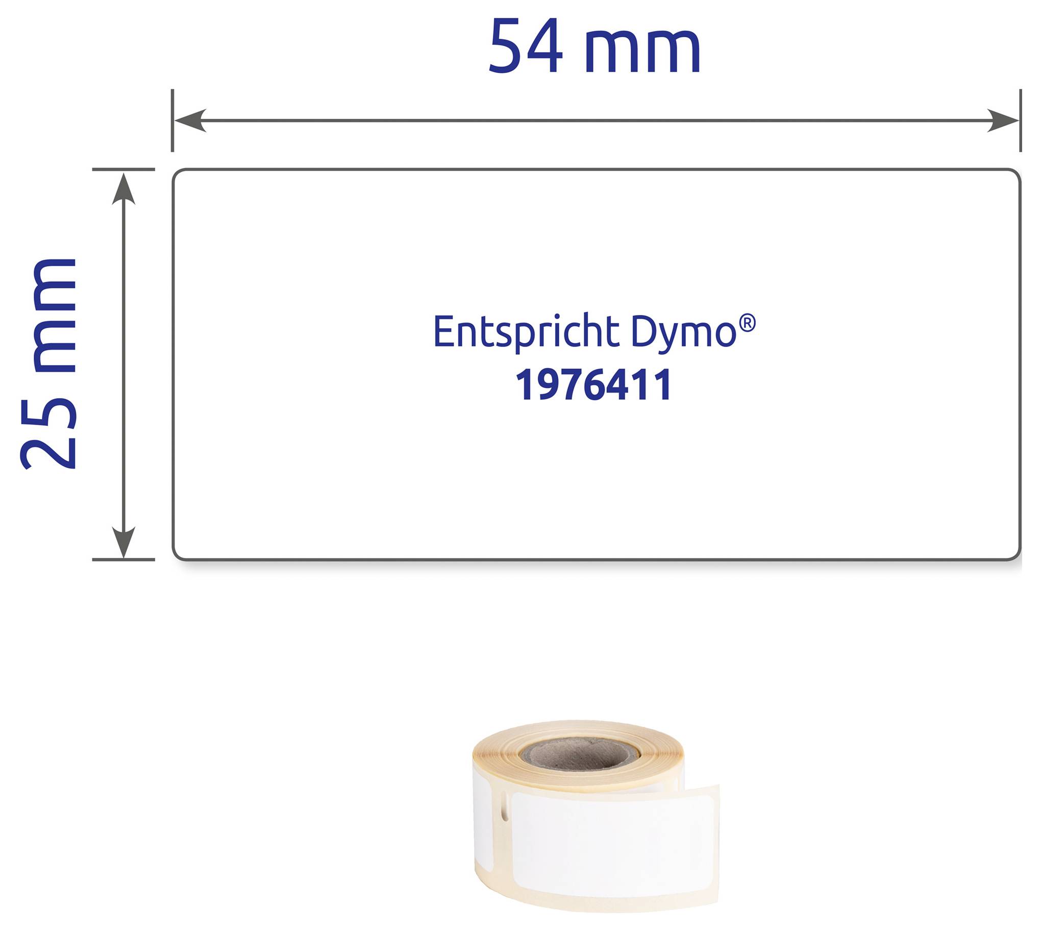 Avery-Zweckform Rouleau d'étiquettes 25 x 54 mm film blanc 160 pc(s) fixation permanente A1976411 Etiquette universelles-4