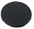 Un cercle noir, rond, sur fond blanc.