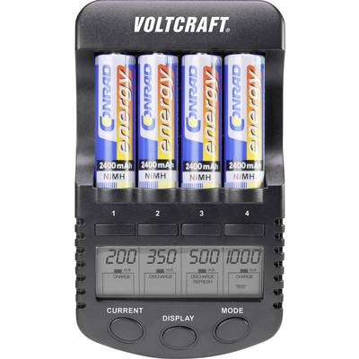 VOLTCRAFT;CC-1;Chargeur de piles rondesUSB NiMH, NiCd;LR6 (AA), LR03 (AAA)-0