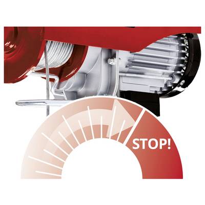Einhell 2255150 Palan électrique Capacité de charge (avec poulie) 600 kg Capacité de charge (sans poulie de guidage) 300-5