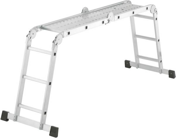 Hailo  ProfiStep® combi  7412-037  aluminium  Echelle polyvalente    Hauteur de travail (max.): 4.35 m  argent    16.7 kg