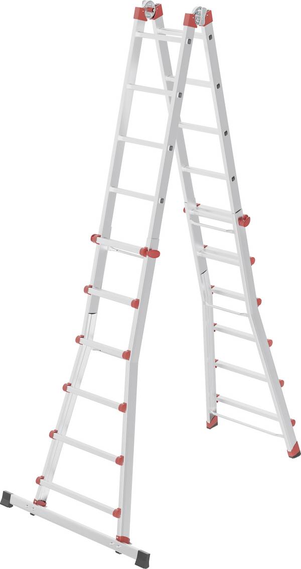 Hailo  M80  7524-157  aluminium  Echelle télescopique    Hauteur de travail (max.): 6.75 m  argent    17 kg