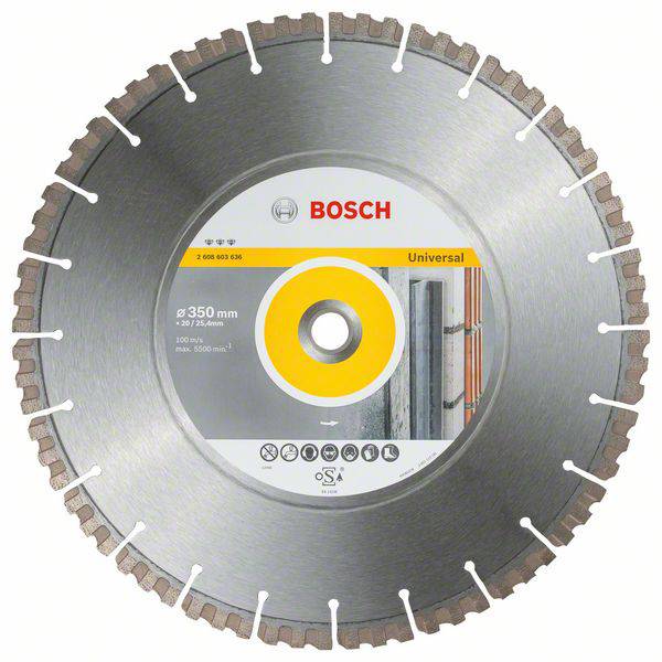 Bosch Accessories 2608603636 Best for Universal Disque à tronçonner diamanté Diamètre 350 mm 1 pc(s)