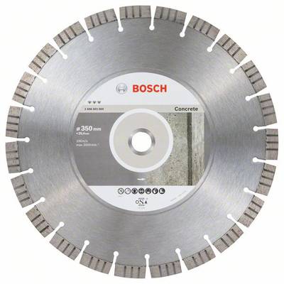 Bosch Accessories 2608603800 Best for Concrete Disque à tronçonner diamanté Diamètre 350 mm Ø de perçage 25.40 mm  1 pc(
