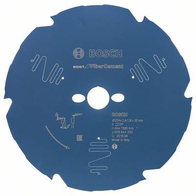 Lame de scie bleue Bosch, spécialement conçue pour le fibrociment. 232x2,4/1,8x30 mm. Vitesse 7500 tr/min. Fabriqué en Italie.