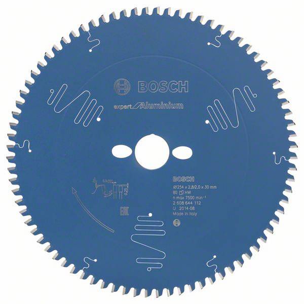 Bosch Accessories Expert for Aluminium 2608644112 Lame de scie circulaire 254 x 30 x 2 mm Nombre de dents: 80 1 pc(s)