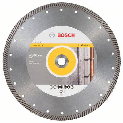 Bosch Accessories 2608603774 Expert for Universal Turbo Disque à tronçonner diamanté Diamètre 300 mm Ø de perçage 20 mm 