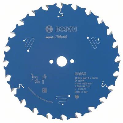 Bosch Accessories Expert for Wood 2608644035 Lame de scie circulaire 184 x 16 x 1.6 mm Nombre de dents: 24 1 pc(s)