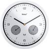 Horloge murale Mebus 52826 radiopiloté(e) 26 cm x 42 mm blanc
