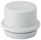 Bouchon de protection blanc en plastique, cylindrique, portant l'inscription 'M25', conçu pour couvrir des ouvertures ou des raccordements.