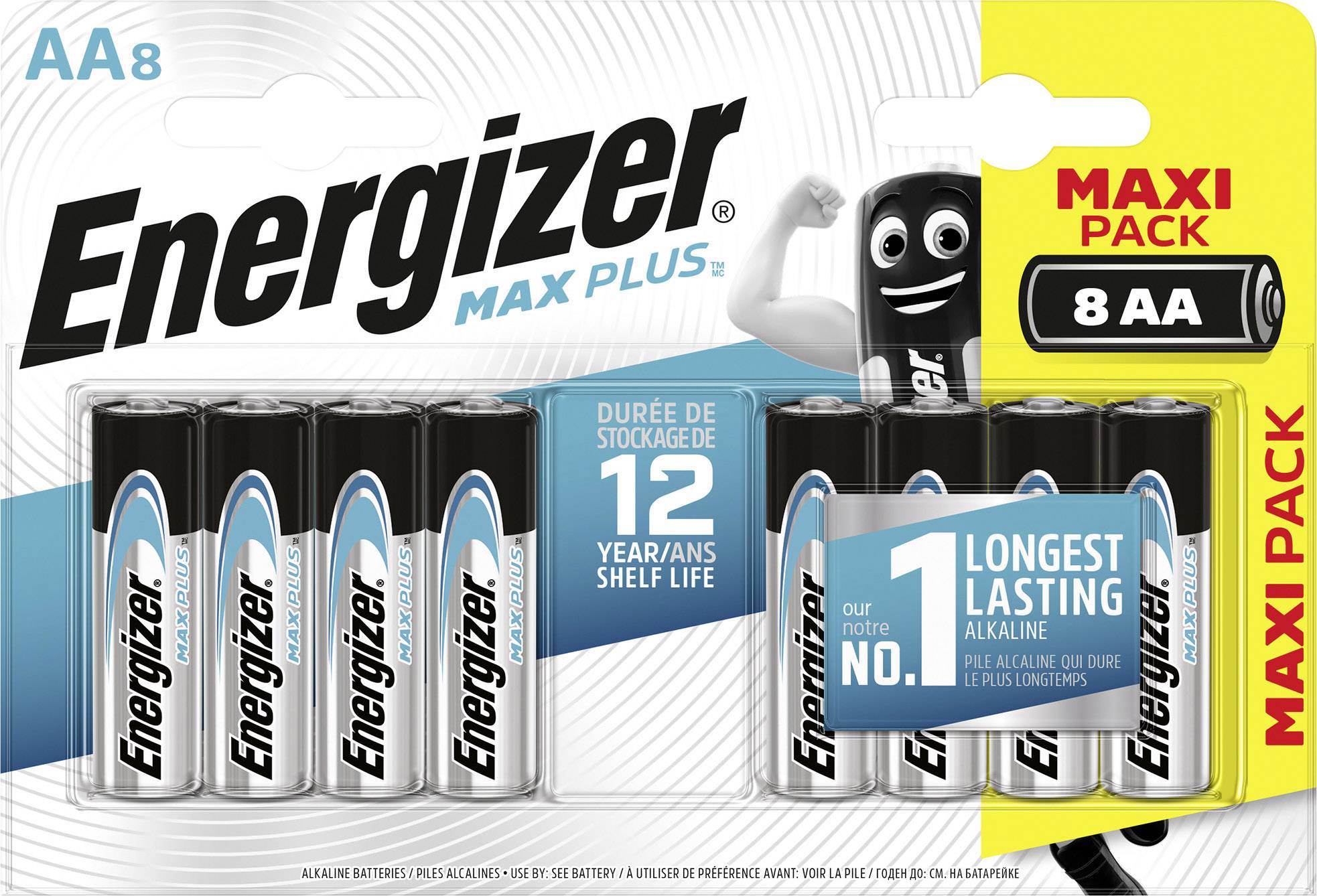 Energizer Max Plus Pile LR6 (AA) alcaline(s) 1.5 V 8 pc(s)-1