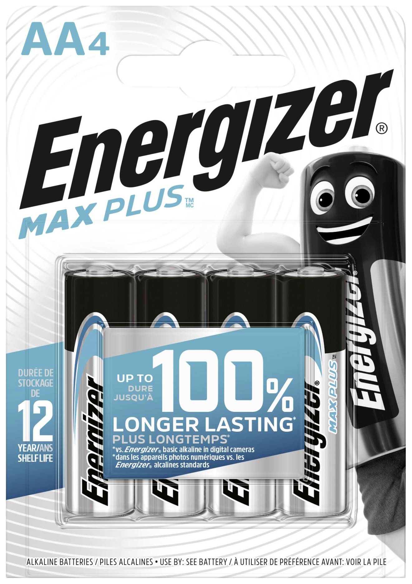 Energizer Max Plus Pile LR6 (AA) alcaline(s) 1.5 V 4 pc(s)