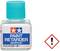 Bouteille avec étiquette bleue portant l'inscription 'Paint Retarder (Acrylique)'. Un symbole de danger rouge avec un point d'exclamation est visible.