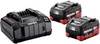 Metabo 685122000 Basic-Set 2 x LiHD 5.5 Ah Batterie pour outil et chargeur 18 V 5.5 Ah LiHD
