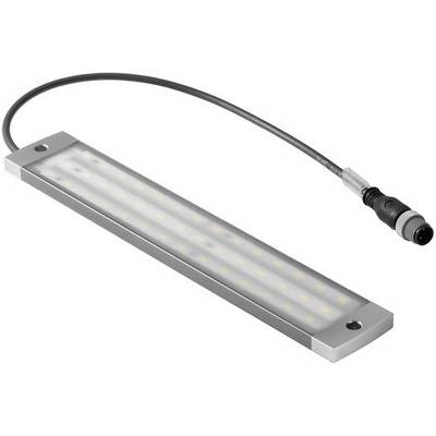 Un éclairage LED rectangulaire avec câble et fiche, adapté aux applications techniques ou industrielles.