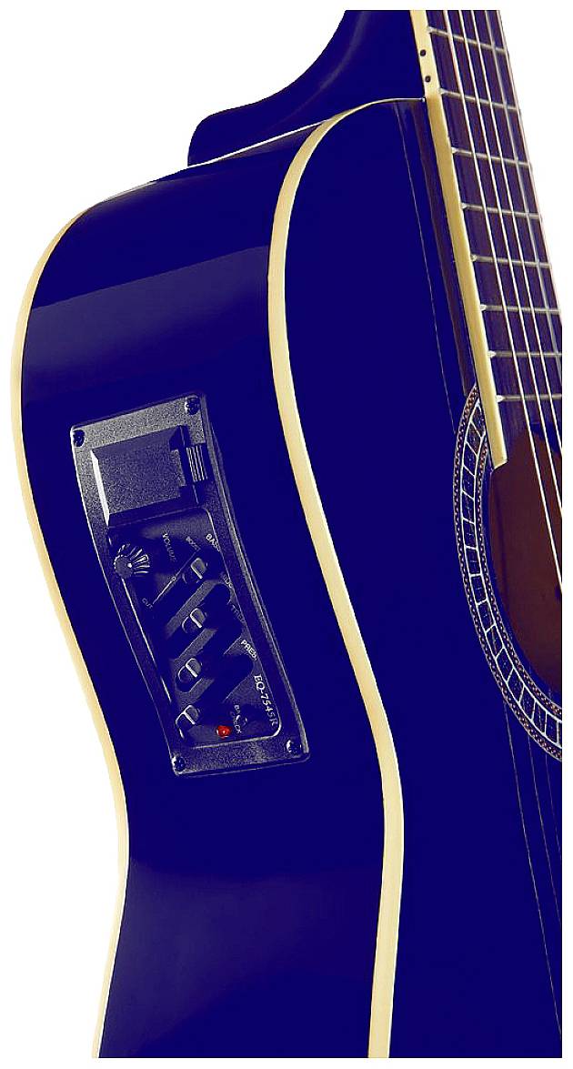 MSA Musikinstrumente CK 113 Guitare classique 4/4 bleu-2