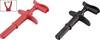 Pince crocodile VOLTCRAFT MSK-116 connecteur mâle 4 mm CAT III 1000 V, CAT IV 600 V noir, rouge