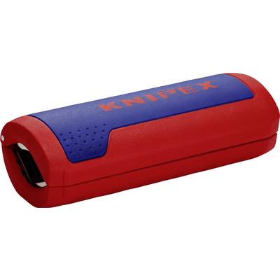 Étui à outils rouge et bleu portant l'inscription 'KNIPEX'. Contient un multifonction pour tâches artisanales.