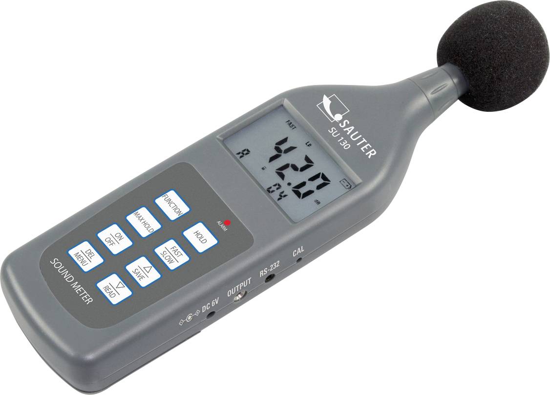 Sonomètre Sauter SU 130 Enregistreur de données 30 - 130 dB 20 Hz - 12500 Hz