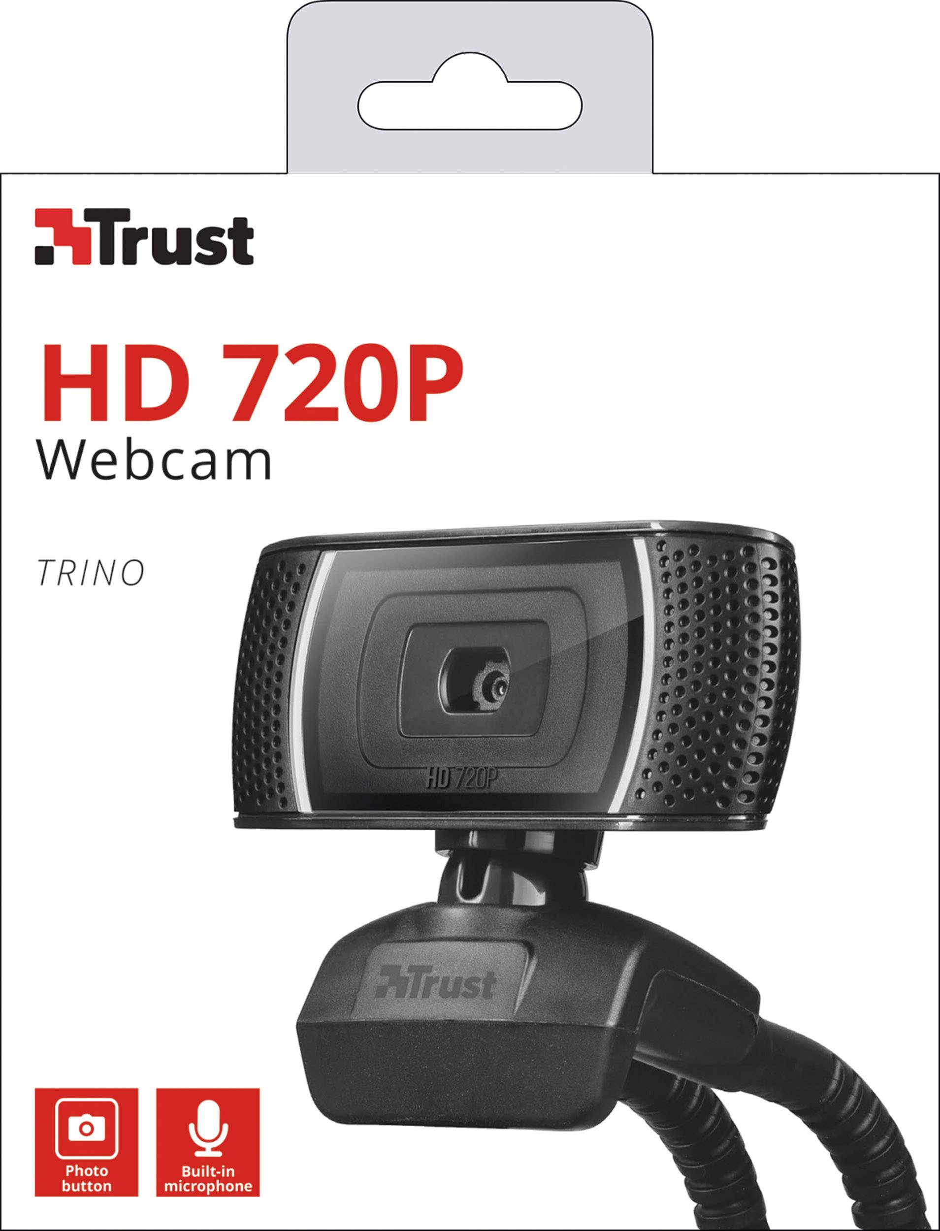 Webcam HD Trust Trino 1280 x 720 Pixel support à pince-2