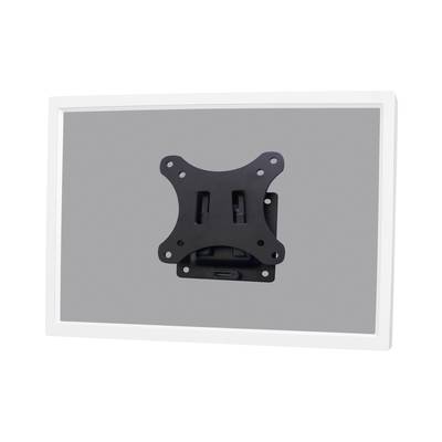 Support mural pour petits moniteurs ou téléviseurs, fixé sur une surface blanche. Adapté aux écrans plats.