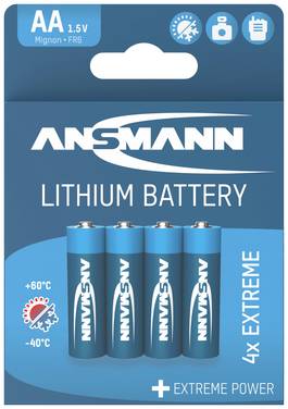 Ansmann Extreme Pile LR6 (AA) lithium 2850 mAh 1.5 V 4 pc(s)