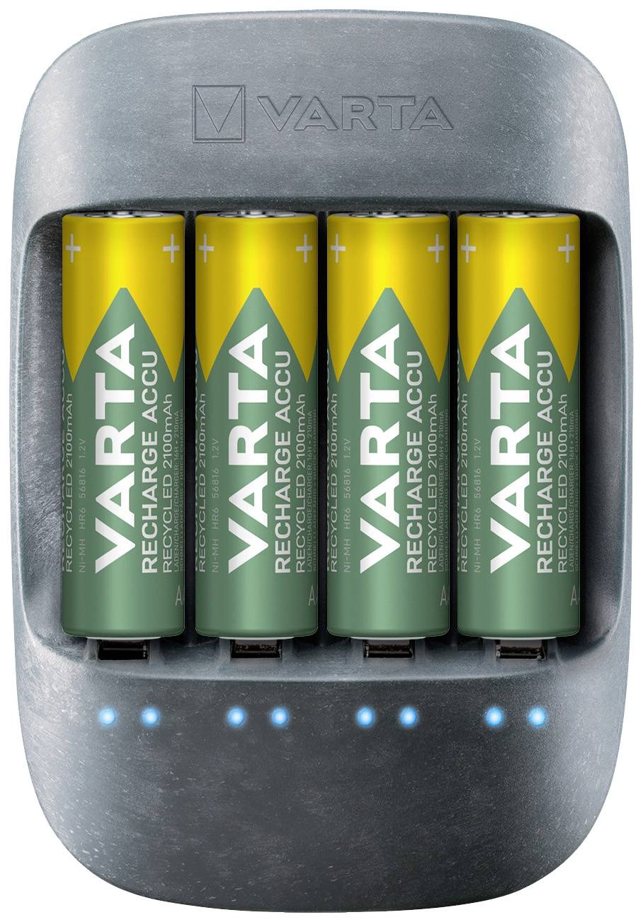 Varta Eco Charger 4x56813 Chargeur de piles rondes NiMH LR03 (AAA), LR6 (AA)-2