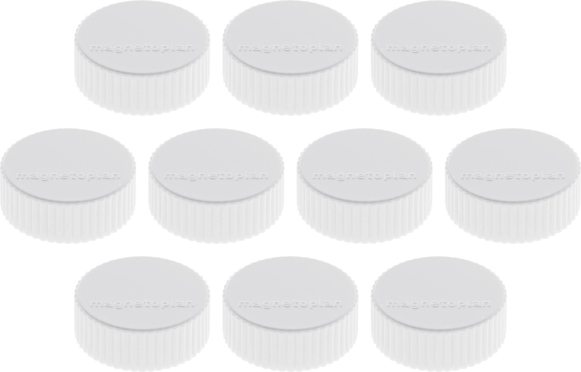 magnetoplan Aimant Discofix Magnum (Ø x H) 34 mm x 13 mm rond blanc 10 pc(s) 1660000-2