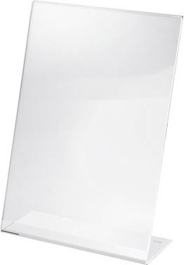 Sigel TA210 TA210 Présentoir de table en forme de L Utilisation pour format de papier: DIN A4 transparent  1 pc(s)