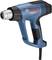 Pistolet à air chaud avec boîtier bleu, poignée noire et logo 'Bosch Professional' rouge sur le côté. Numéro de modèle : GHG 23-66.