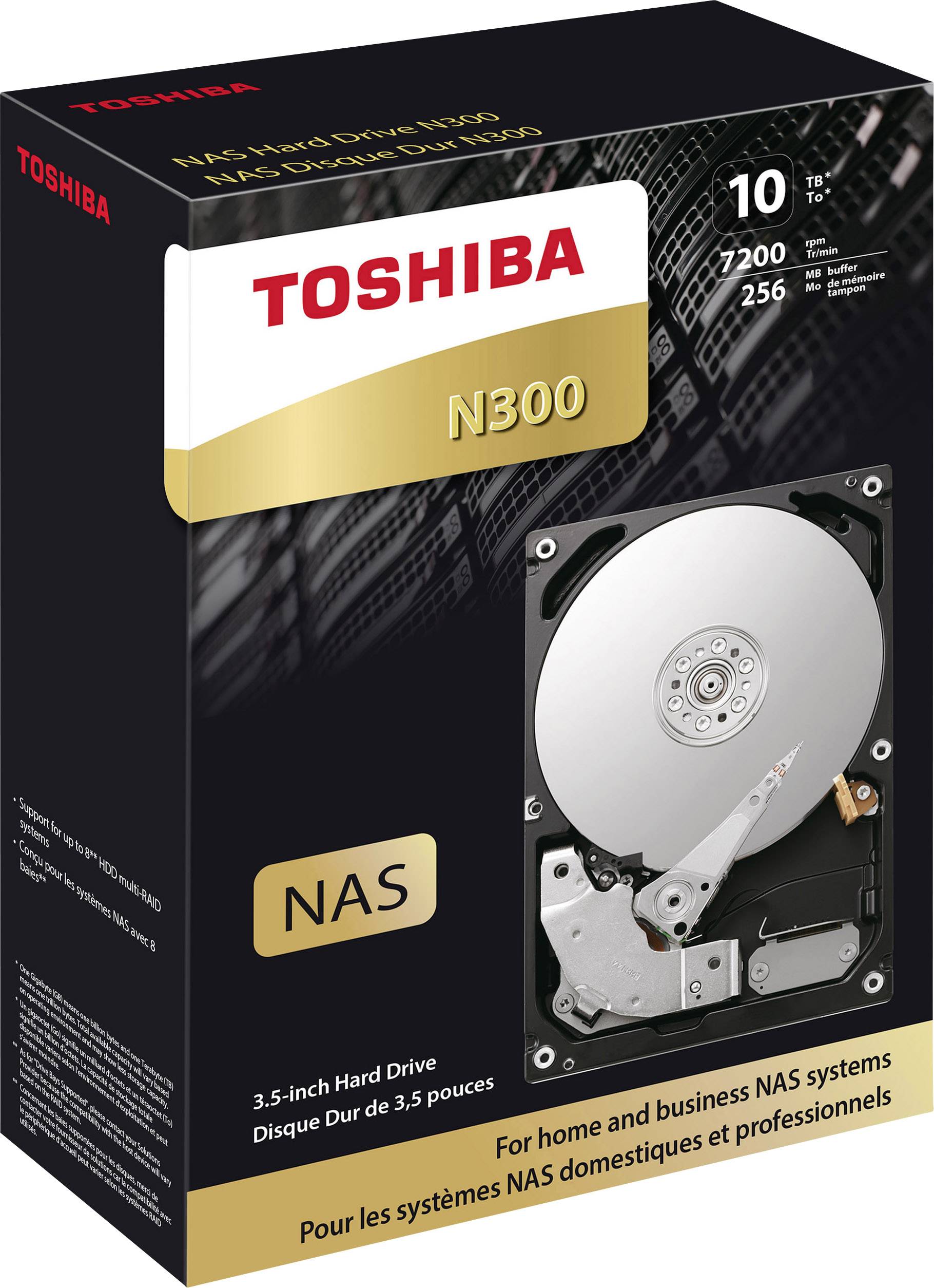 Disque dur interne 8.9 cm (3.5") Toshiba N300 10 TB SATA 6 Gb/s HDWG11AEZSTA au détail-0