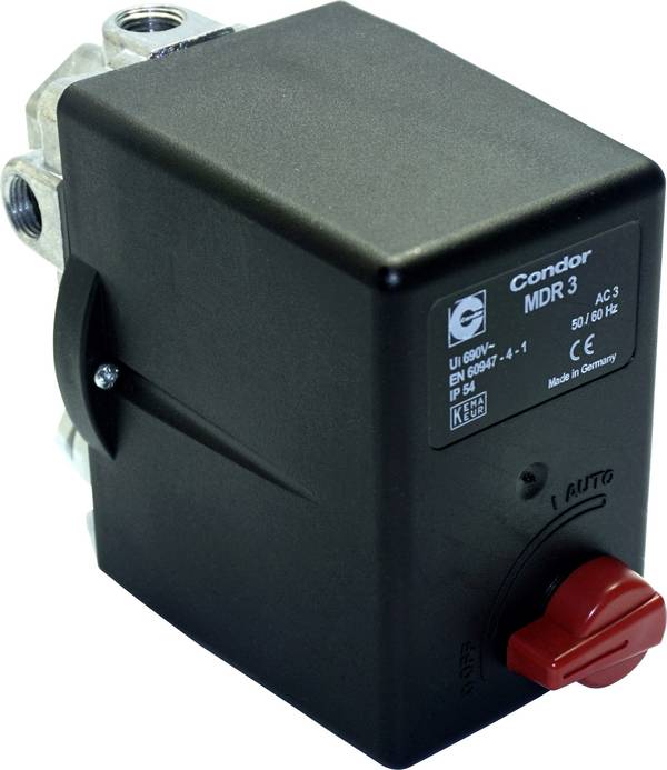 Aerotec  9063076 Interrupteur à pression pour air comprimé 3/8" (9,525 mm) ajustable 1 pc(s)